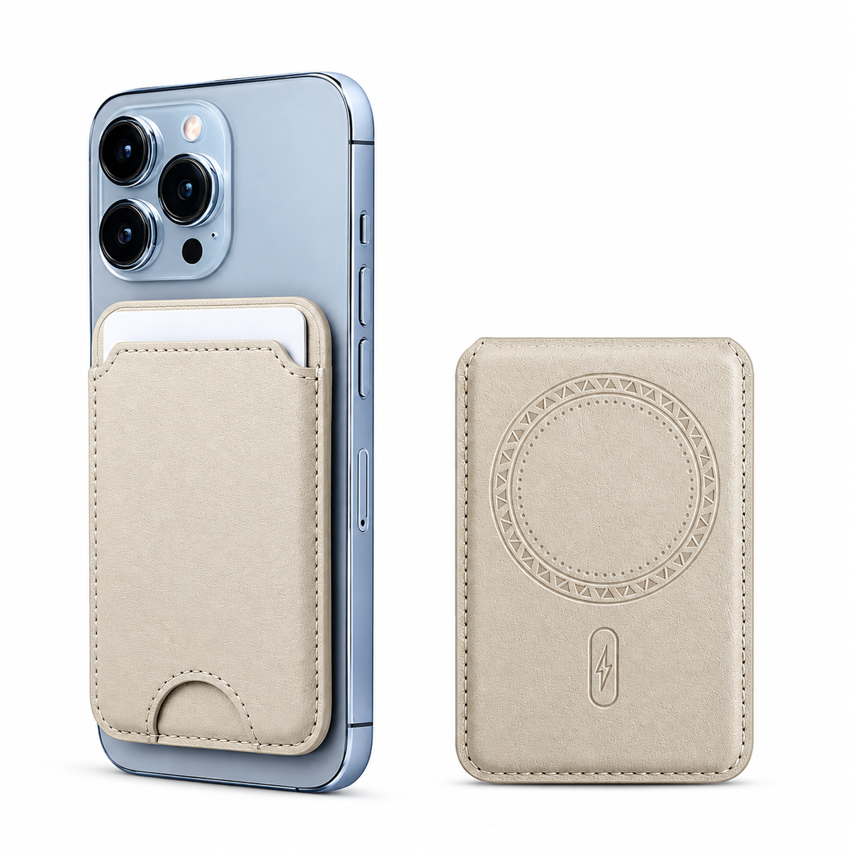 Magnetic Card Holder Wallet – 3 Slots, Transparent ID Window